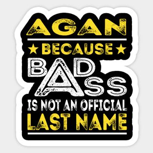 AGAN Sticker